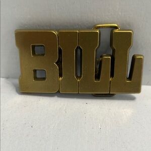 Gold 'BILL' Belt Buckle